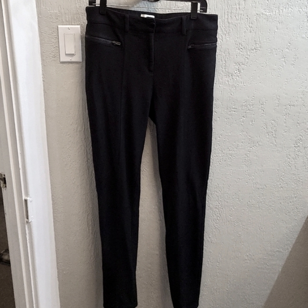 Chico's So Slimming Black Pant with Zipper Pockets